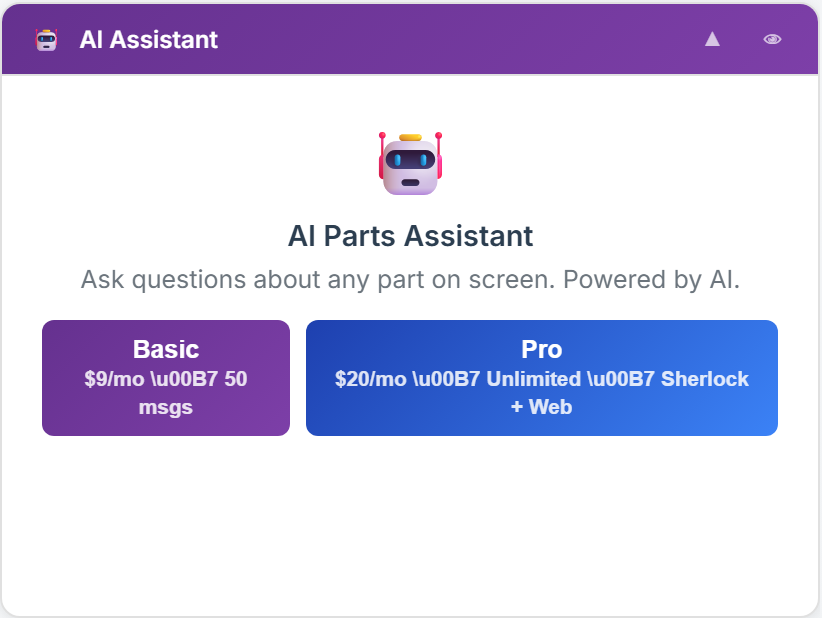 AI Parts Assistant